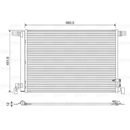 Condensator, airconditioning VALEO 822609