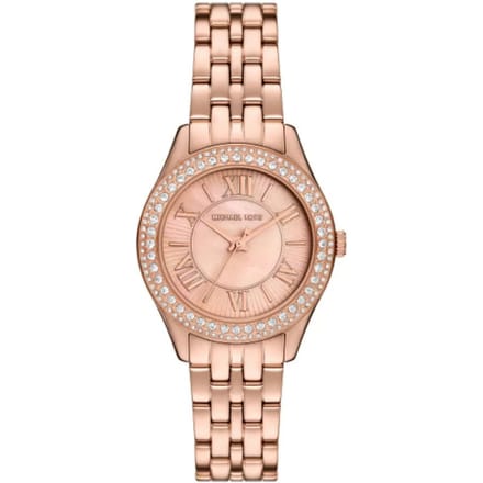 Michael Kors Mini Harlowe Dames Horloge Roségoud MK4845