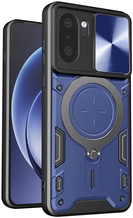 Hoesje geschikt voor OnePlus 15R - Techsuit CamGuard Pro Back Cover - Blauw