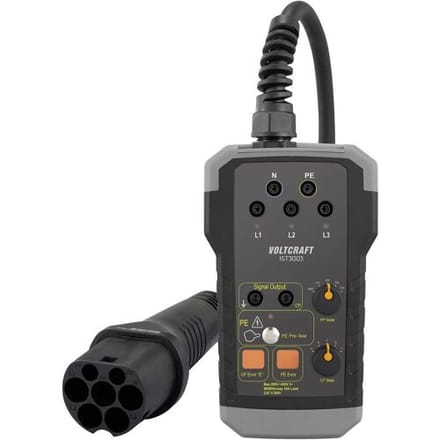 VOLTCRAFT IST 3003 EVSE-tester voor VDE0100-installatietester Wallbox eMobility PE-voorcontrole