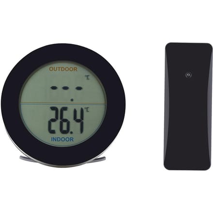 Draadloze Thermometer LCD Display Binnen Buiten Sensor Temperatuursensor Binnen Buiten Zwart zwart