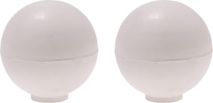 Protect-it Deurstopper/deurbuffer Golf - 2x - D35mm - rubber - wit