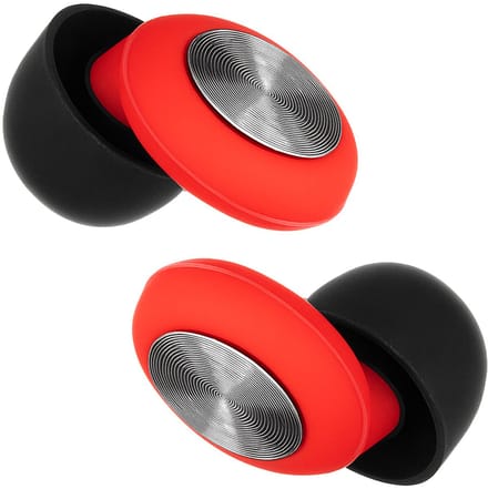 EarPlug - Serie - Oordoppen - Czerwono-Srebrne - Silikon - 35 dB