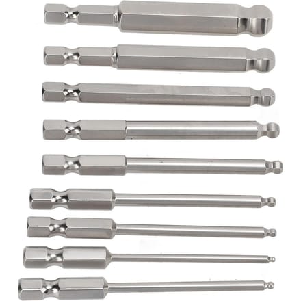 9 stuks 75 mm Magnetische Schroevendraaier Bit Set Kogelkop 1/4 Inch Zeskant Schacht Zeskant Schroevendraaier Boorbit Set