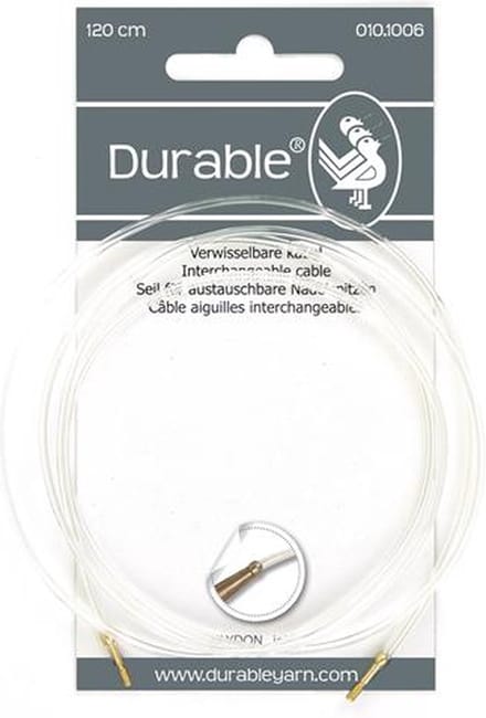 Durable 010.1006 Kabel 120cm voor verwisselbare brei- en haaknaalden