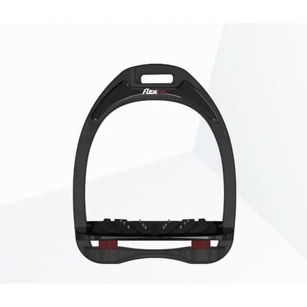 Ultra Grip Inclinatie Stirrup Zwart/ Bordeaux Flex-On Aluminium