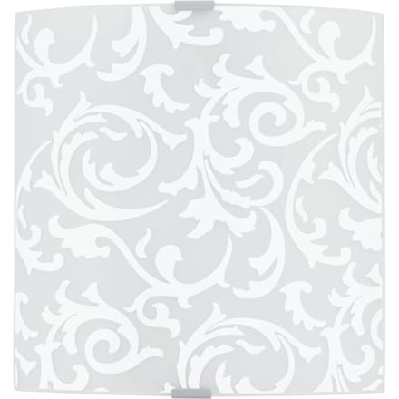 EGLO Grafik Wand/Plafondlamp - LED - 280X290mm. - Wit Met Decor