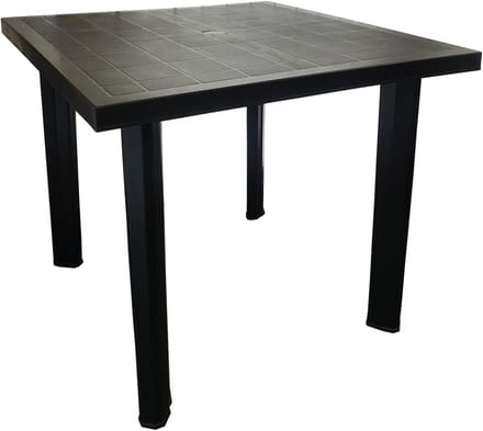 Bistrotafel Kunststof 80x75x72 cm Buiten Eettafel Balkon Terras Camping