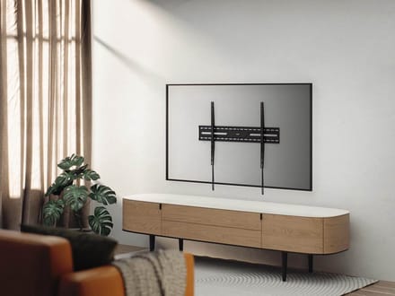 Gembird mounting kit - fixed - for LCD display - fine texture black - Max 75 kg - recommended for 100"