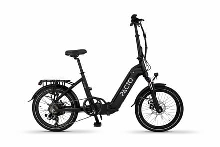 PACTO E-ONE - elektrische vouwfiets - lage instap - Shimano 7 speed - Schijfremmen - Zwart