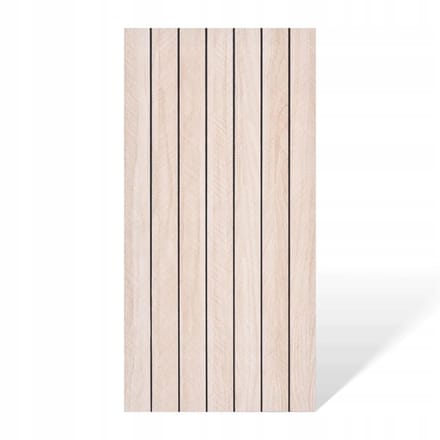 DMS - Wandpaneel - Heldere Houten Lamellen - 60x30cm - Zelfklevend - Waterbestendig