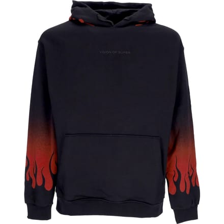 Negative Flames Hoodie Herenhoodie Zwart/rood