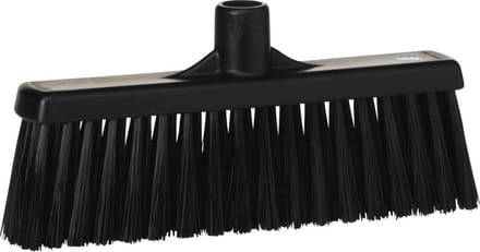 Vikan Hygiene 3166 rechte nek medium veger 30cm - Zwart