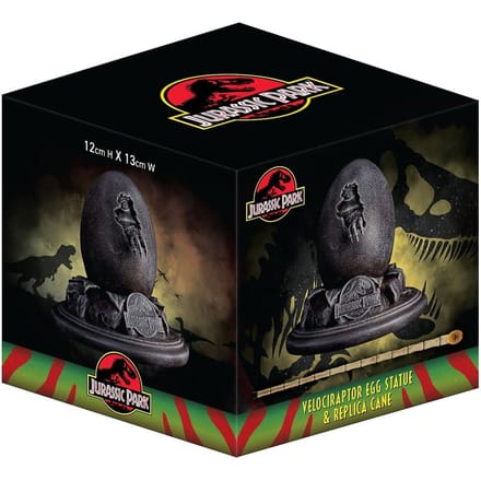 FaNaTtik Jurassic Park Replica 30th Anniversary Replica Egg & John Hammond Cane Set Replica: down-scaled