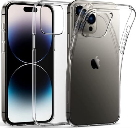Hoesje Geschikt voor iPhone 14 Pro Max hoesje ultra thin siliconen backcover - transparant