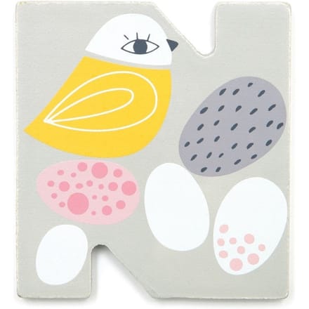 Petit Monkey houten letter N