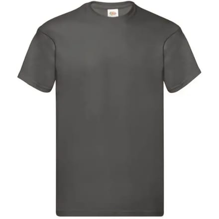 Fruit of the Loom - Original T - Light Graphite (Solid) - L