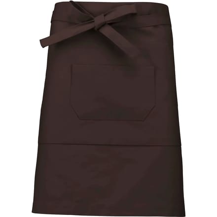 Kariban Polykatoen halflang schort K899 - Chocolate - One size