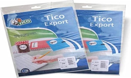Tico E-11870, Wit, 118 mm x 70 mm, 20 stuk(s), 10 vel