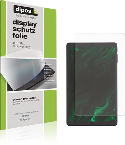 dipos – 2x Matte Beschermfolie geschikt voor Digma Pro Spark 8.7 | Krasbestendige & antireflecterende Screenprotector Ultra-Thin