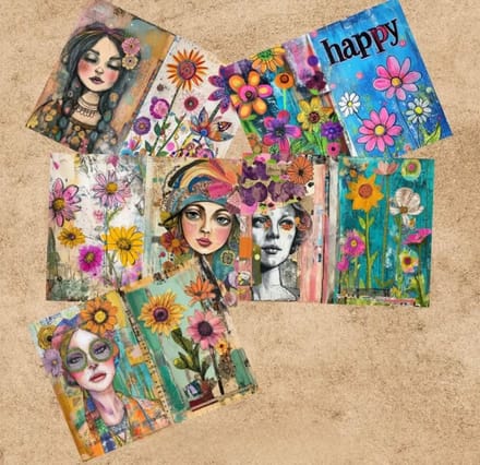 20 stuks scrapbook print papier geschikt voor decoupage hobby hobbypapier model 7