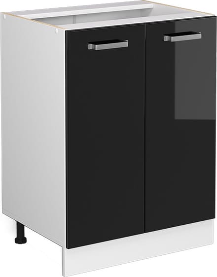 Vicco R-Line Keukenonderkast – 60 cm, WB Eik Zwart hoogglans