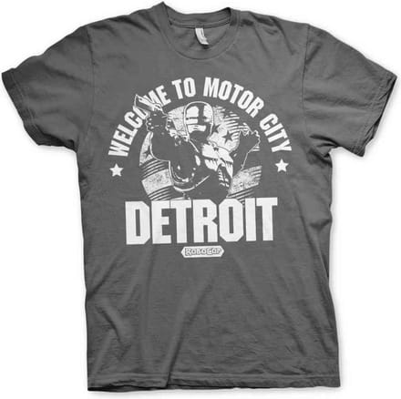 Robocop Heren Tshirt -S- Welcome To Motor City Grijs