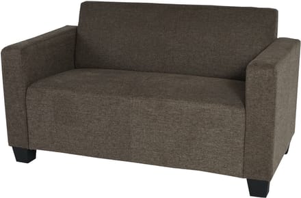 2-zits bank Lyon loungebank stof/textiel ~ bruin