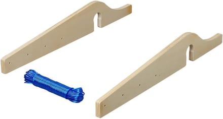 ProPlus Drooglijnhouder voor Horizontale Manoeuvreergrepen - 20 meter Waslijn - 3-delig