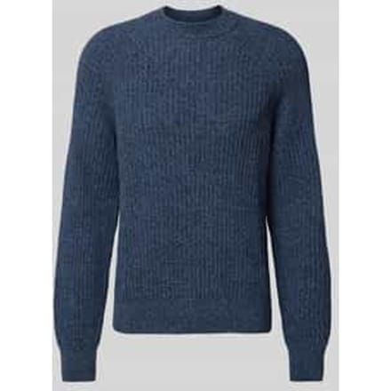 BOSS Klacier Trui Wool Blend Navy - Maat XXL - Heren - Pullovers