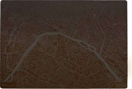 Place Maps Placemat Stadskaart Venetië - Kunstleer - Leigrijs - 1 Stuk
