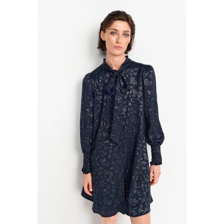 Rich & Royal Mini Dress With Bow Midnight Blue Taglia: 40 | Abiti Mini Outlet | Donna | Blu