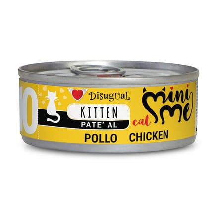 24x85g Disugual Mini-Me Kitten Kip natvoer voor katten