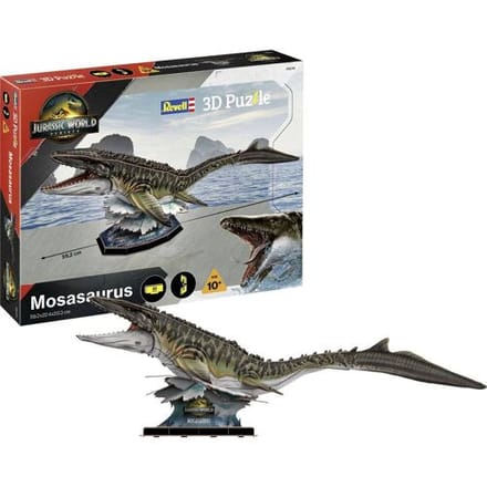 Revell Puzzel - 00244 Jurassic World Rebirth - Mosasaurus - 83 Stukjes - 59,2cm 3D Puzzel