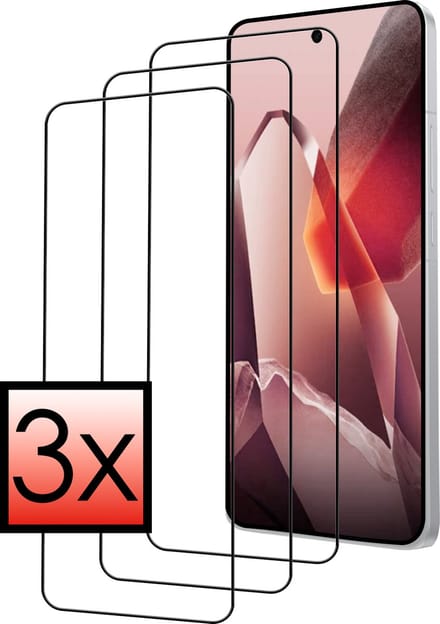 Screenprotector - 3 Stuks - Geschikt voor OnePlus 13 - Full Cover - Beschermglas - Gehard Glas - Tempered Glass - Screen Protector