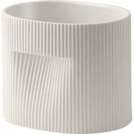 Muuto Ridge plantenbak - off-white - Hoogte 15 cm