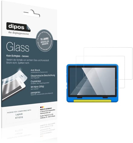 dipos – 2x Pantserfolie geschikt voor Laptok KT1016 | 9H Screenprotector