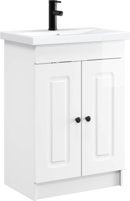 vidaXL - Badkamermeubel - Set - Hoogglans - Wit - 78,5 - x - 37,5 - x - 81 - cm