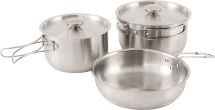 Outwell Inox Super M Pannenset Zilver
