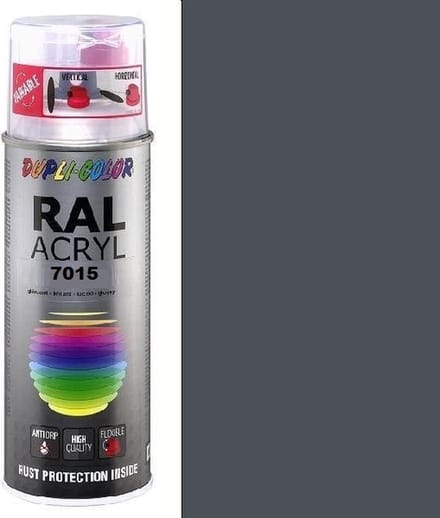 Motip Dupli-Color Spuitbus Acryl Hoogglans - RAL 7015 Leigrijs