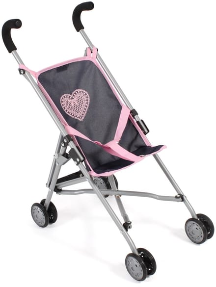 Bayer Chic Poppenbuggy Donkerblauw Hartje