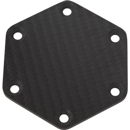 6 Gaten Stuurwiel Hoornkap Koolstofvezel Zwart Stijlvolle Look Stuurwiel Middenkap black