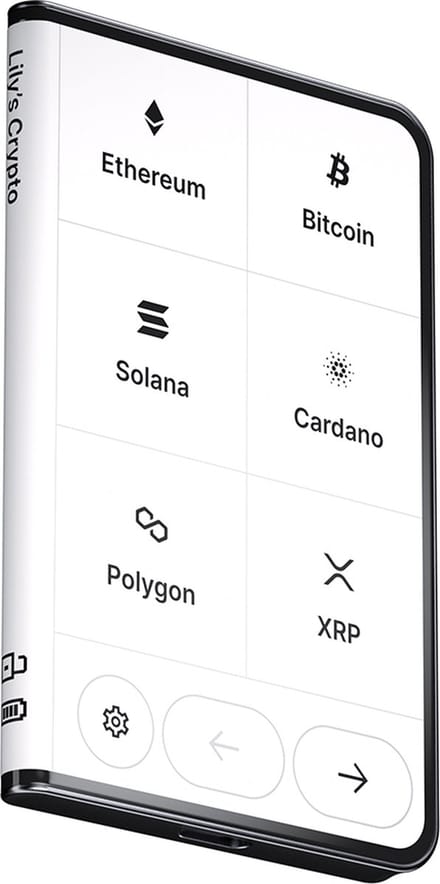 Ledger Stax - Back-ups - Beveilig je crypto (Bitcoin), NFT's en tokens - Zwart