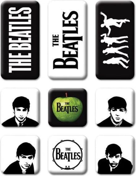 The Beatles - Classic Icons Koelkastmagneet - Set van 9 - Multicolours