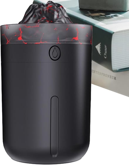 Luchtbevochtiger 7 Kleuren - Persoonlijke Diffuser - Ontspanning Thuis - Type-C Oplaadbaar - 330ml Capaciteit - Zwart