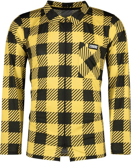 226ers Plaid Cycling Jas Geel S Man
