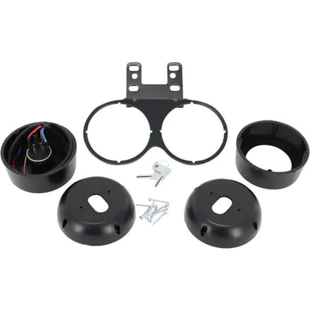 Support de compteur rond Ø60mm avec contacteur à clé neiman pour mobylette cyclo