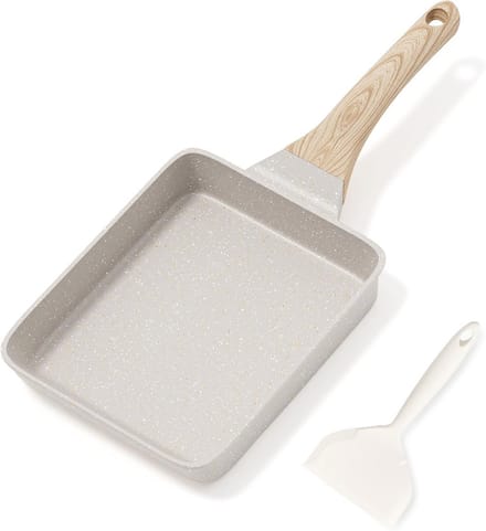 Antiaanbaklaag Tamagoyaki Omeletpan met Granietcoating voor Inductie - Eierpan en Pannenkoekenpan