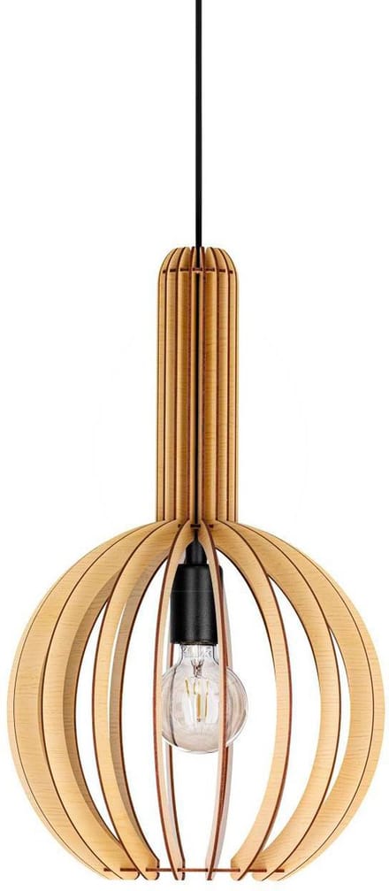 EGLO Velasco Hanglamp - E27 - Ø 31 cm - Ahorn/Zwart