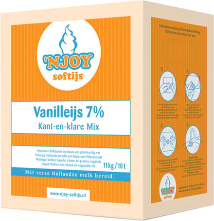 Njoy | 7% Vanilleijs | 10 liter